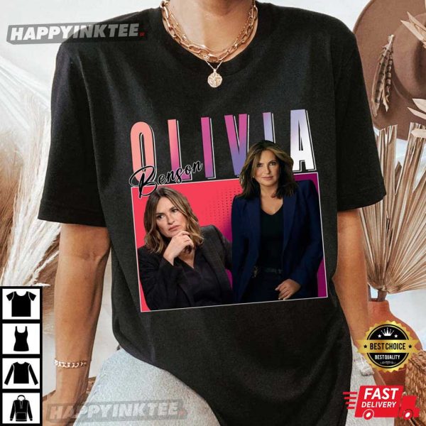 Olivia Benson Law And Order Series 90’s Vintage TShirt