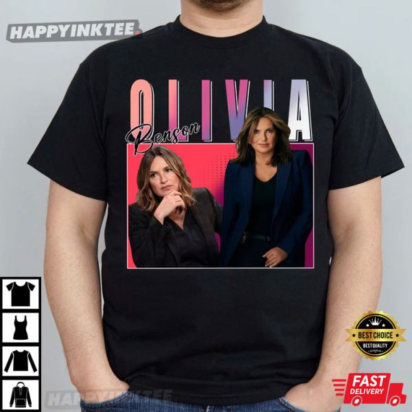 Olivia Benson Law And Order Series 90’s Vintage TShirt