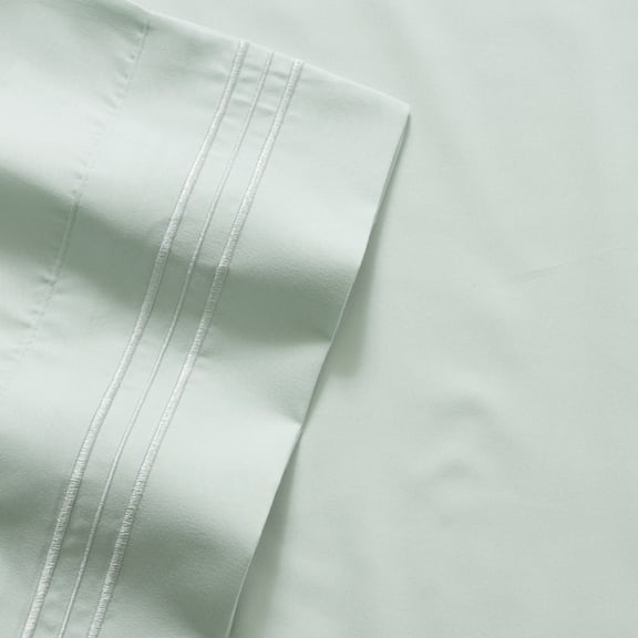 Olivia Branch 1800 Thread Count Microfiber Bed Sheet Set RV Queen - Mint