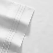Olivia Branch 1800 Thread Count Microfiber Bed Sheet Set Twin XL - White