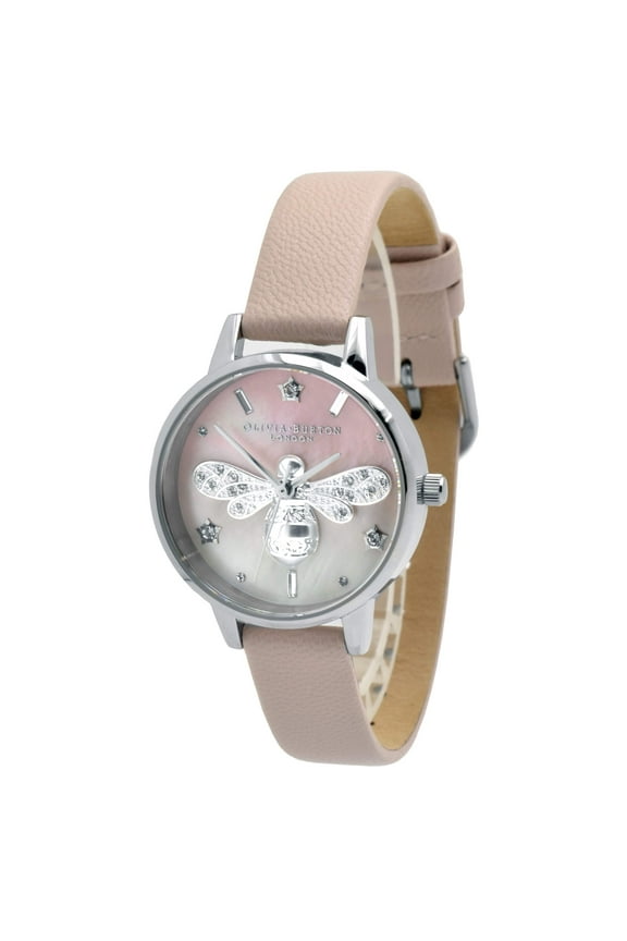 OB16GB09 Women's Sparkle Bee Pink Strap Quartz Watch