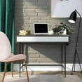 thumbnail image 1 of Olivia Computer Desk, Gray Oak, 1 of 9