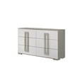 thumbnail image 1 of Olivia Contemporary Style Dresser with Metallic Accents Made with wood in White, 1 of 7