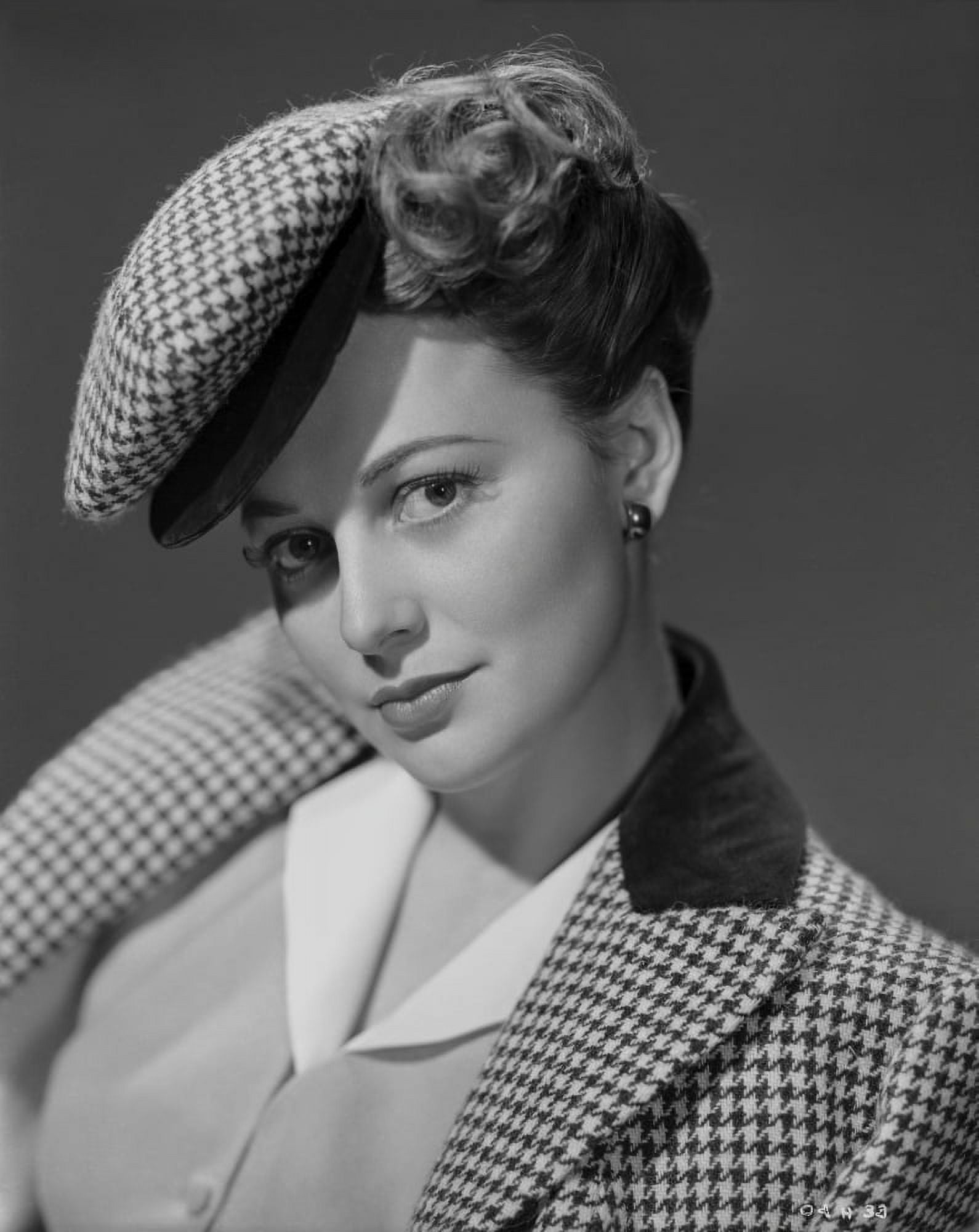 Olivia DeHavilland Portrait in Plaid Blazer Photo Print (8 x 10