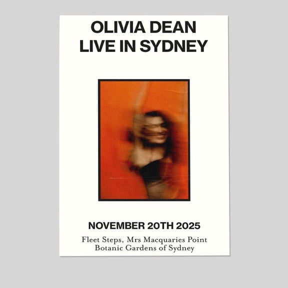 Olivia Dean An Evening At The Steps Nov 20 2025 Music Concert Poster Size 24''x36''-Gategoo
