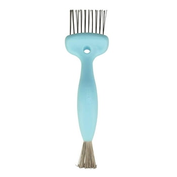 Olivia Garden Brush Cleaner 2-tools-in-1, Blue