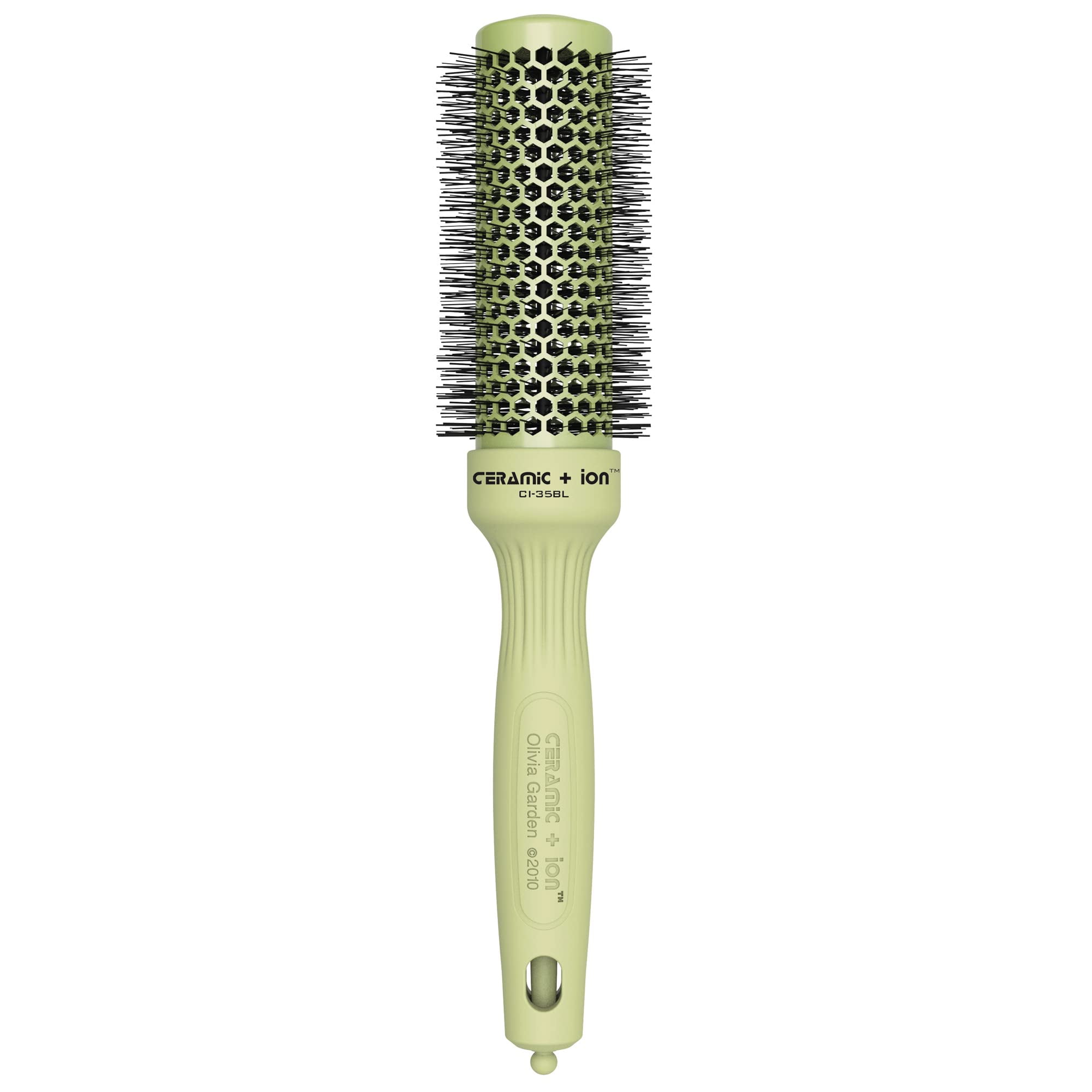 Olivia Garden Ceramic Ion Round Thermal Hair Brush, Blossom