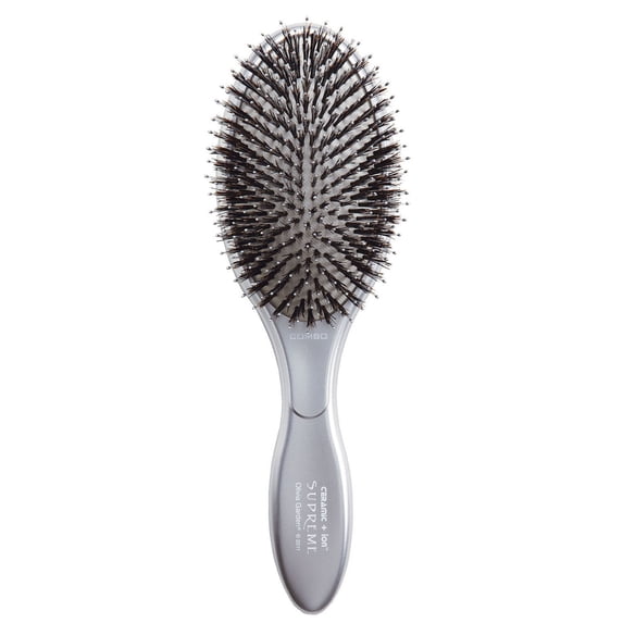 Olivia Garden Ceramic + Ion Supreme Paddle - Boar & Ionic Bristles for Shine & Hydration