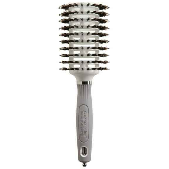 Olivia Garden Ceramic + Ion Turbo Vent Combo Hair Brush (ionic & 100% boar bristles) CITV-COGD (Grande 3 1/4")