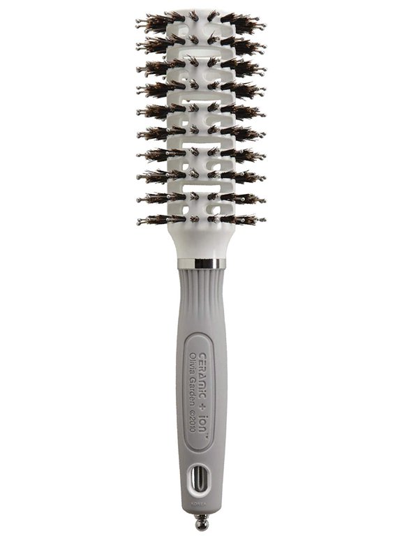 Ceramic + Ion Turbo Vent Combo Hair Brush (ionic & 100% boar bristles) CITV-COMD (Medium 2 1/2")