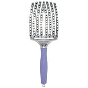 Olivia Garden FingerBrush Scalp-Hugging & Vented Combo Paddle Hair Brush (ionic & 100% boar bristles) FBCO-GD (Grande)