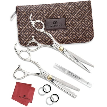 Olivia Garden SilkCut Professional Hairdressing Left Handed Shear and Thinner Intro Case (6.5")