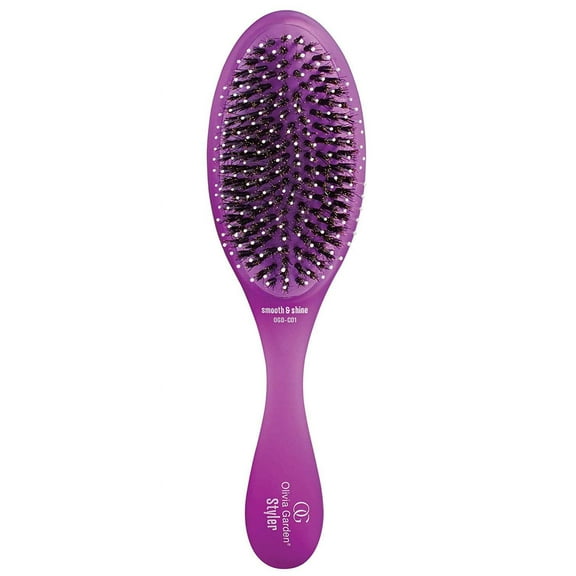 Olivia Garden Smooth & Shine Styler Brush, Purple