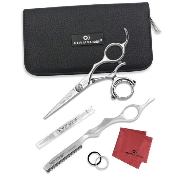 Olivia Garden SwivelCut Professional Hairdressing Shears Intro Case Deal (5")
