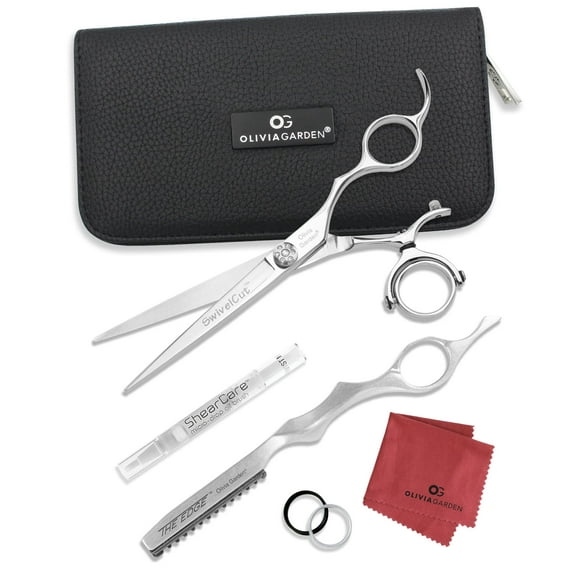 Olivia Garden SwivelCut Professional Hairdressing Shears Intro Case Deal (6.5")