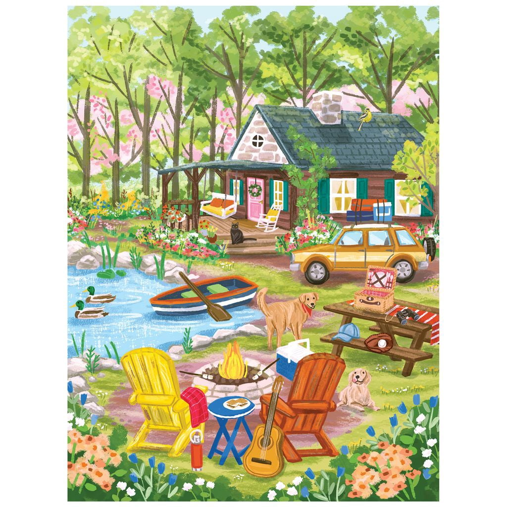 Olivia Gibbs 300pc - Cabin in the Forest