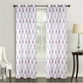 thumbnail image 1 of Olivia Gray PNS25413 76 x 84 in. Sedona Damask Embroidered Grommet Curtain Panel - Burgundy & Beige - Set of 2, 1 of 7