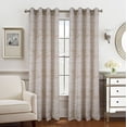 thumbnail image 1 of Olivia Gray PNT25231 54 x 84 in. Tropez Two Tone Jacquard Single Grommet Curtain Panel - Gold, 1 of 30