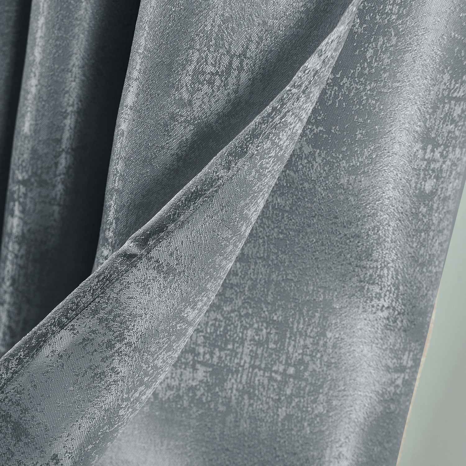 Charcoal Blackout Polyester Grommet Window Panel - 54" x 90"