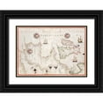 thumbnail image 1 of Olivia, Joan 18x14 Black Ornate Wood Framed with Double Matting Museum Art Print Titled - Portolan atlas of the Mediterranean Sea-western Europe-and the northwest coast of Africa 1590, 1 of 4