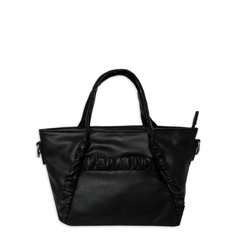 Olivia & Kate Women's Vegan Leather Black Everyday Satchel Olivia & Kate Women's Vegan Leather Black Everyday Satchel