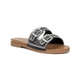 thumbnail image 1 of Olivia Miller Kayla Womens Rhinestone Slip on Slide Sandals, 1 of 3