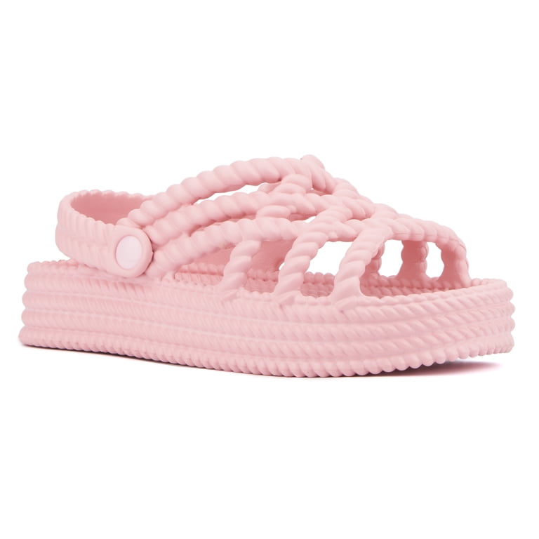 Olivia Miller Women's Jazzy Platform Sandal Round Toe with Ethyl