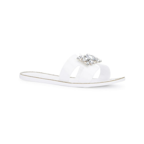 Olivia Miller Womens Kai Slip On Dressy Slide Sandals