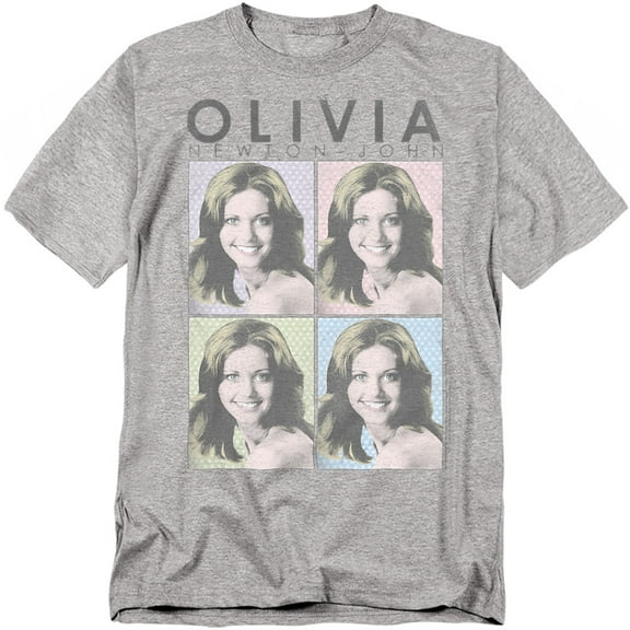 Olivia Newton John T-Shirt Pop Art Color Block Unisex Graphic Tee for Men & Women