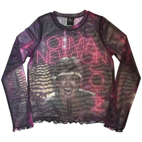 Olivia Newton-John Women's Long Sleeve T-Shirt: Physical (Mesh) (X-Small)