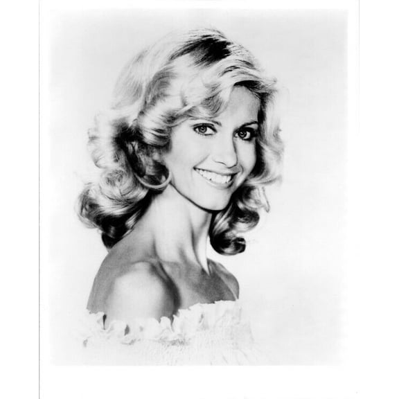 Olivia Newton-John smiling portrait bare shoulders from Xanadu 8x10 inch photo