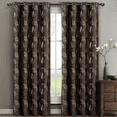 thumbnail image 1 of Olivia Pair (Set of 2) Embroidered Lined Grommet Window Curtain Panels, 1 of 2