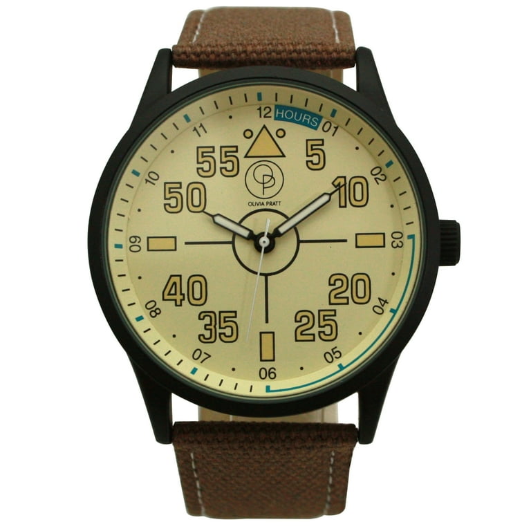 Olivia Pratt Denim Band Big Face and Numbers Men Watch Walmart