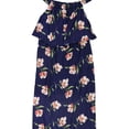 thumbnail image 1 of Olivia Pratt Womens Off The Shoulder Midi Dress, Blue, Large, 1 of 1