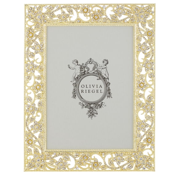 Olivia Riegel Flora Gold Picture Frame, 5" x 7"