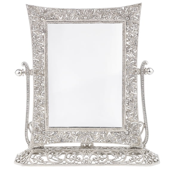 Olivia Riegel Silver Windsor Magnified Standing Mirror - MR1737