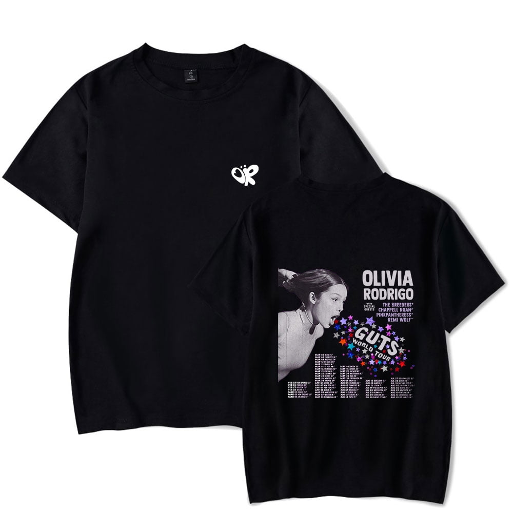Olivia-Rodrigo 2024 Guts WorldTour T-Shirt Merch Tee For Women/Men O ...