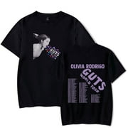PAJOMLAG Olivia Rodrigo GUTS 2024 TOUR Merch T-Shirt Summer Men/Women Streetwear Tshirt Shirt Short Sleeve