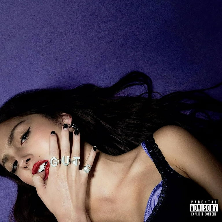 Olivia Rodrigo オリヴィア Guts U White LP 1 GUTS marbled silver vinyl - Olivia Rodrigo