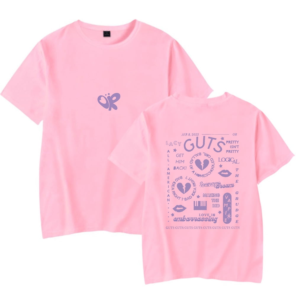 Olivia Rodrigo Guts Comfort Colors Shirt 2023 Album Track List Tee