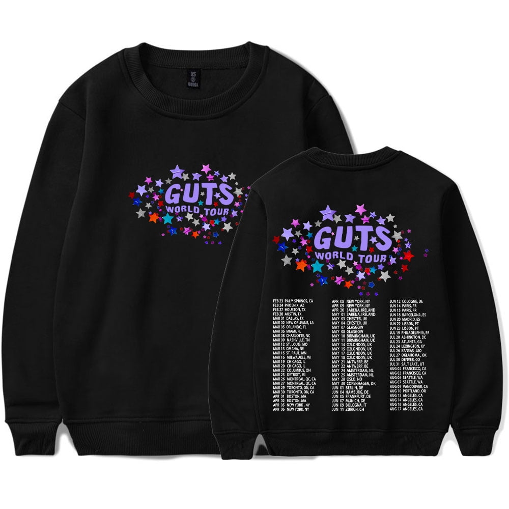 Olivia Rodrigo guts world tour merch sweater men capless crewneck
