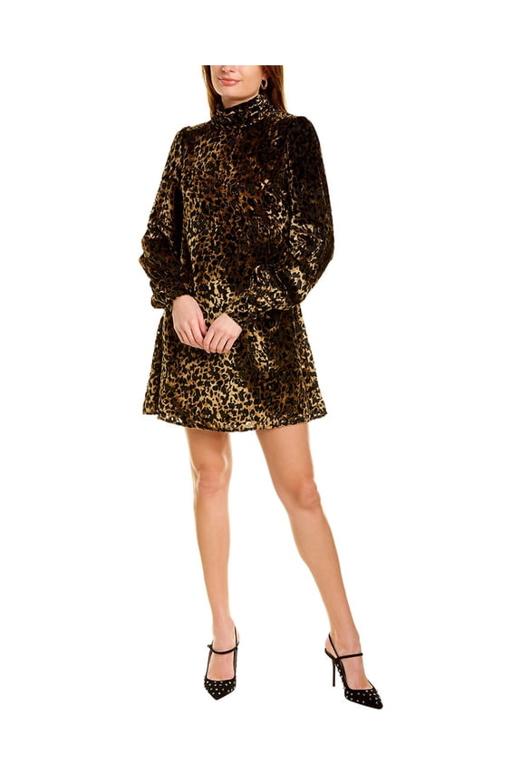 womens Melissa Mini Dress, 0, Brown