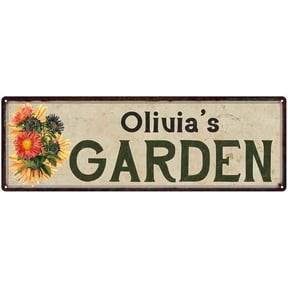 Olivia's Garden Sign Chic Decor 6x18 Sign Gift 206180017355
