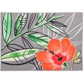 thumbnail image 1 of Olivia's Home Hibiscus Art Accent Washable Rug 22" x 32" Doormat, 1 of 5