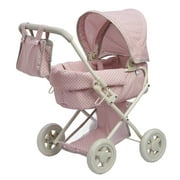 Olivia's Little World Buggy-Style Doll Stroller, Pink/Gray
