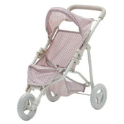 Olivia's Little World Doll Jogging-Style Stroller, Pink/Gray