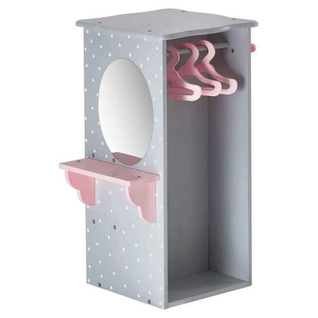 Olivia's Little World - Polka Dots Princess 18" Doll Wardrobe Closet ...
