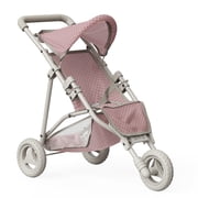 Olivia s Little World Polka Dot Princess Baby Doll Jogging Stroller with Canopy & Storage