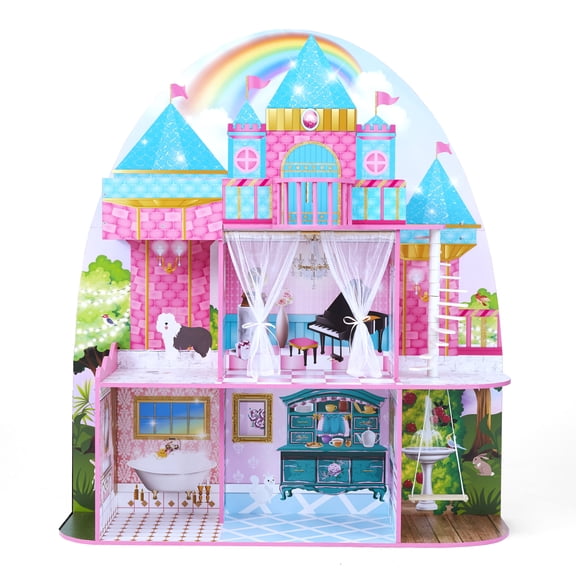 Olivia's Little World Princess Castle Wooden Dollhouse