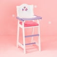 thumbnail image 1 of Olivia's Little World Wooden Baby Doll High Chair, White, 1 of 11